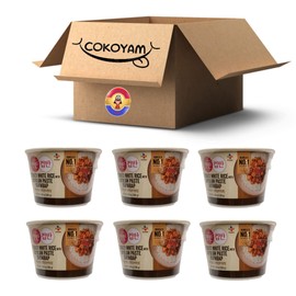 CJ Korean Traditional HANSIK CUPBAN/CUPBAP Variety Assortment [CJ CUPBAN] Jjajang, Kimchi, Soybean, Vege Bibimbap, Soft Tofu, Seaweed, Yellow Curry, Bean Sprout Soup. (Soybean Bibimbap 6 Packs)