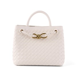 KDranxi Woven Bag for Women - Top Handle Hobo Bag, Crossbody Satchel Bags in Beige