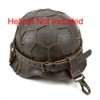 German WW2 Black Leather Helmet Carry Strap with Metal Clips