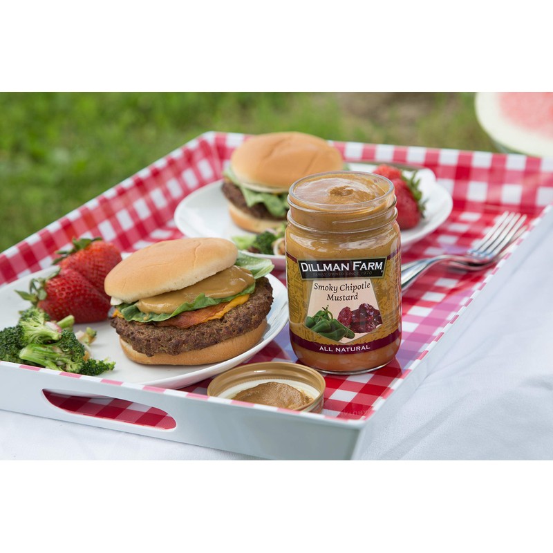 Dillman Farm All Natural Gourmet Smoky Chipotle Mustard, 13oz (Pack