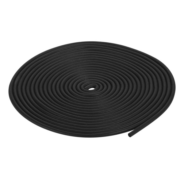 sourcing map Foam Rubber Weather Seal Strip, 2mm(5/64") Diameter 7.5