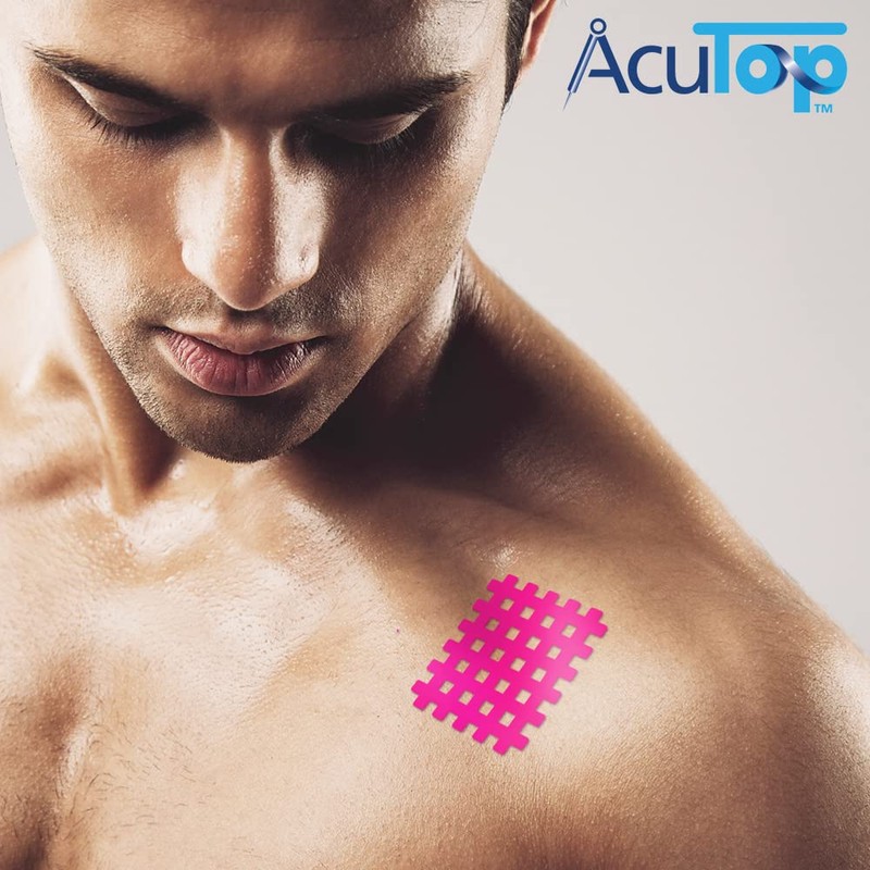 AcuTop Type C, Grid Tape, Pink - 40 Tapes, Acupuncture