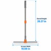 Silicone Scraper Broom for Bathroom Floors & Glass - Pivoting