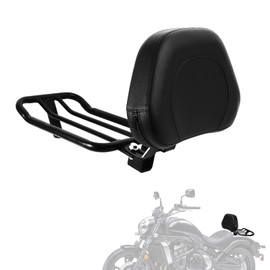 Motorcycle Luggage Rack Sissy Bar Driver Backrest Compatible for 2015-2023 Kawasaki Vulcan S 650 VN EN VN650 Cargo Shelf Rear Passenger Seat Accessories