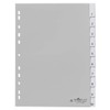 Durable Blanko-Register aus PP (mit blanko Taben) 10-teilig, grau, 644110