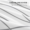 NDDYCU Grey and White Striped Shower Curtain Waterproof Bathroom 180x180