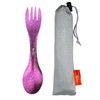 TiTo Titanium Spork 2-in-1 Ultralight Spoon Fork Harness for Outdoor