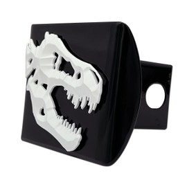 Elektroplate Metalhead T-Rex All Metal Black Hitch Cover for Trucks and SUVs | Fits Standard 2" Trailer Hitch Receivers | Premium Weatherproof