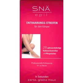 Snä Epil Hair Removal Strips, 14 Double Strips (28 Ready to Use Individual Strips), 2 x 28 Strips, Double Pack