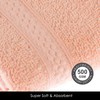 HOMESCAPES Peach Turkish Cotton Bath Towel Super Soft Thick &