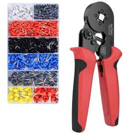 NATNAV Crimping Pliers Wire End Ferrules Set for 0.25-10 mm² with 1300 Pieces Ferrules, Wire End Ferrules Crimping Pliers Set, Crimping Pliers, Crimping Pliers Set