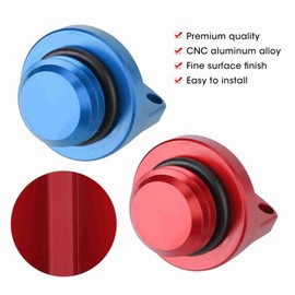 Motorcycle Oil Filler Cap Oil Filler Cap Plug Covers 2 Pieces CNC Aluminium Oil Filler Neck Covers for CRF150R CB250F
