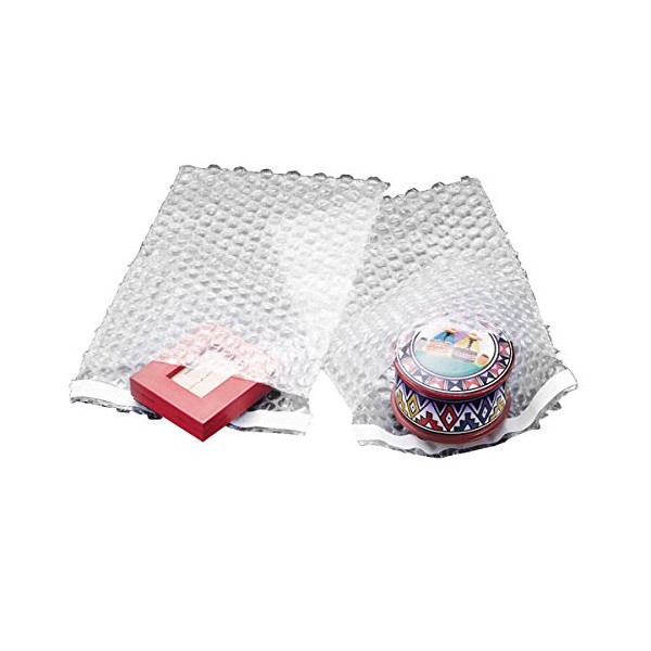 50 8x11.5 Clear Self-Sealing Bubble Out Bag Pouches from The Boxery