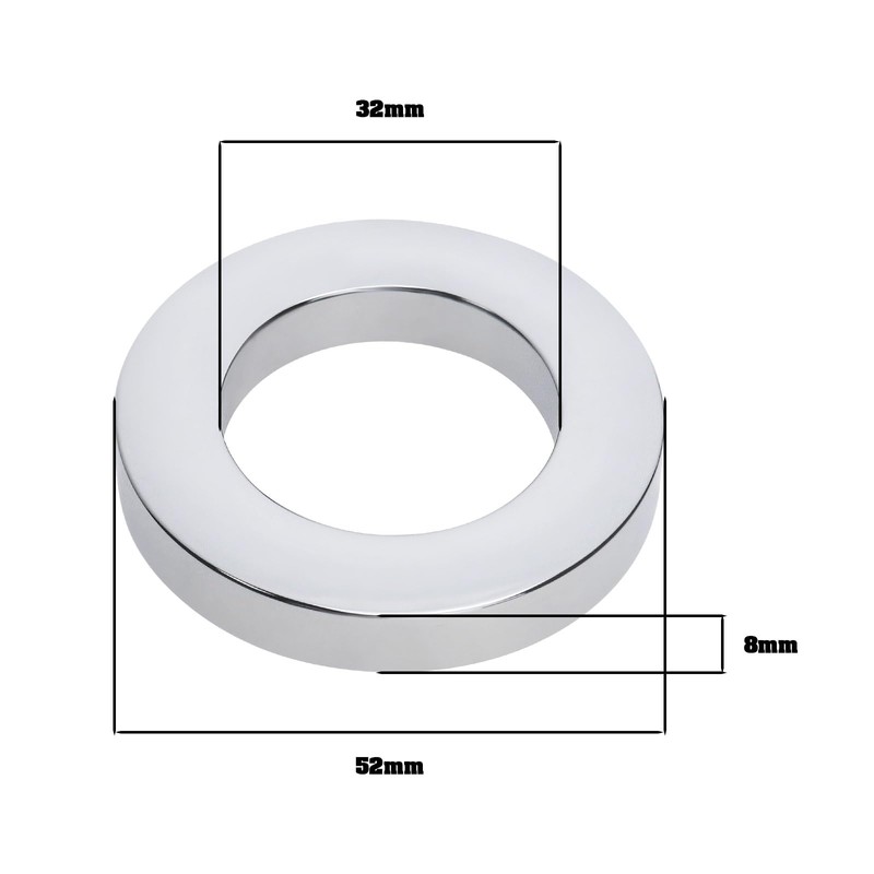 VGOL 6Pcs Basin Faucet Base Ring Chromed Plastic Mounting Ring