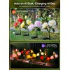 Brightown Outdoor Solar Garden Lights - 4 Pack LED Flower