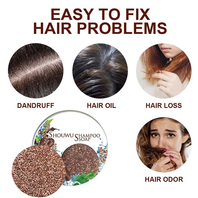 SUIOPPYUW Hair Darkening Shampoo Bar - Solve Hair Problems With