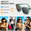 WEMOOTANTS Oversized Trendy Reading Sunglasses For Women 2.0+ Square UV