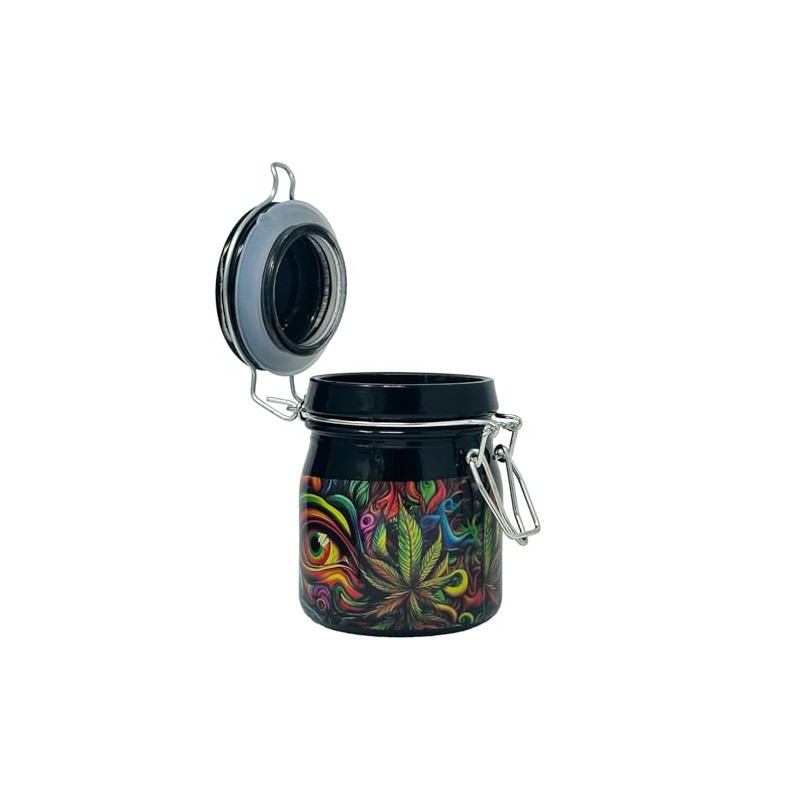 Ted Miller Innovation - 3.75" Glass Storage Jar with Clamping