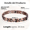 Pulsera De Terapia Cobre Puro Magnética Zircón Para Mujer Marrón