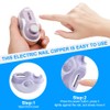 Electric Nail Clippers, Anti-Splash File Function (Purple)