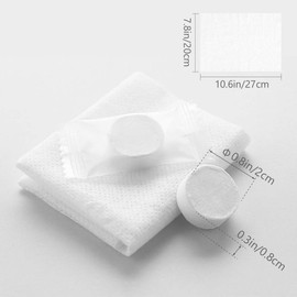 Ladila Disposable Pure Cotton Compressed Portable Travel Face Towel Water Wet Wipe Washcloth Napkin Moistened Tissues Pack Of 100