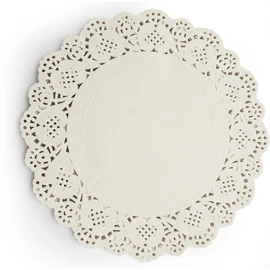 Neutral Umpire Paper Doilies White | Lace Paper Plates for Party Wedding Tableware Decoration | Doilies Lace Paper are Oil-Absorbing Disposable Double-Sided Baking Tools for Kitchen (125, 4.5 Inch)