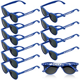 Kingdder 12 Pcs Cheer Glasses Bulk Cheerleader Teams Gifts Cheer Present Glasses Stuff for Teammates Party Supplies