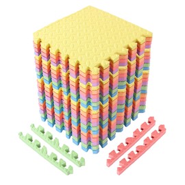 Arrowbash 20 Tiles 12x12x1 Inch EVA Thick Interlocking Foam Floor Tiles Puzzle Exercise Mat Foam Mats for Pets Boys Girls Classroom Nursery Gym(Colorful)