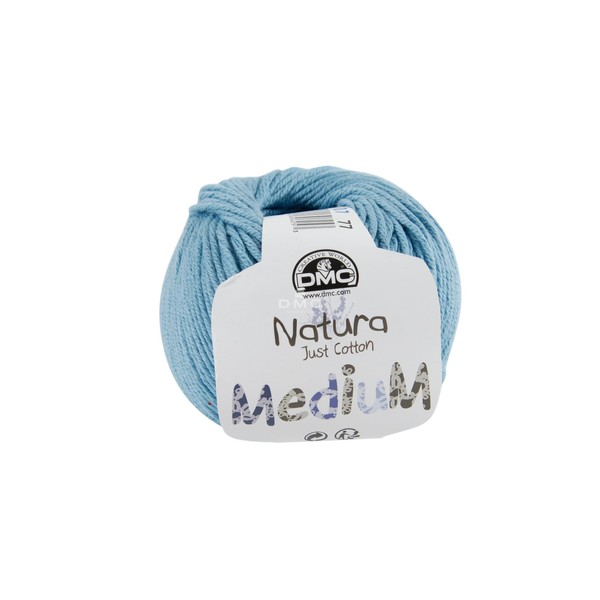 DMC - Natura Médium - Pelote de fil à tricoter et à crocheter | 100% coton - Idéal pour les vêtements | 50 g - 75 m | 27 coloris
