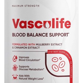 Suplemento dietético Vasculife Blood Health Support morera canela 30 cápsulas