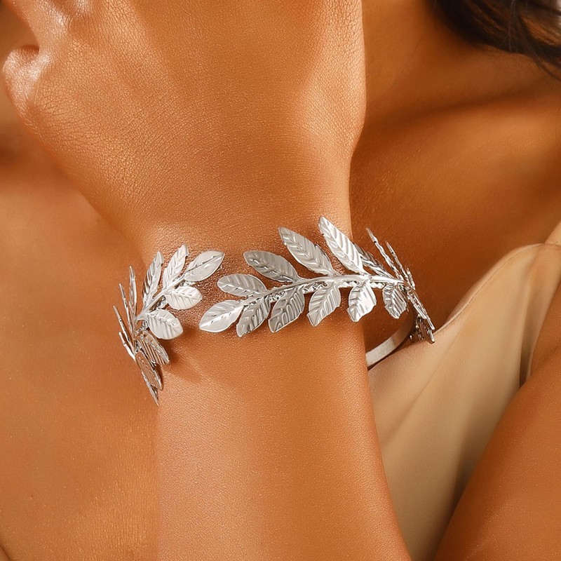 Arm Cuff Greek Goddess Dress Jewelry for Women Gold Upper