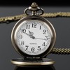 Nostalgia Movie Theme Design Alloy Quartz Pocket Watch with Necklace