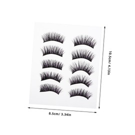 NOLITOY 1 Set Colored False Eyelashes Lash Kit False Lashes Masquerade Eyelashes Eye Lash Clusters Lashes Extension Kit Lash Extensions Eyelashes Clusters Eye Lashes Black Artificial Fiber