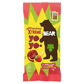 Bear Yoyo's Super Sour Strawberry & Apple Snack, 20g
