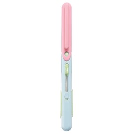 Raymei Fujii SH706H Scissors Pen Cut Compact Portable Scissors for Ambidextrous Left Handed Left-Handed Pink x Blue