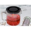 Simax Glassware 1 Quart Teapot with Metal Mesh Infuser |