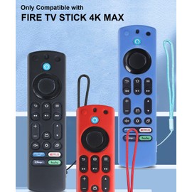 Remote Case for 2023 Fire TV Stick 4K Max 2nd, Remote Cover Replacement, Anti-Slip,Shockproof Silicone Sleeve,Remote Controller Cases Protective Covers