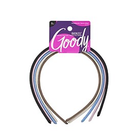 Goody Women's Classics Shoestring Fabric Headband, 5 Count