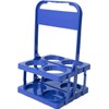 Soporte plegable eficaz de 4 botellas, de construcción resistente, soporte