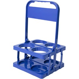 Soporte plegable eficaz de 4 botellas, de construcción resistente, soporte de bebidas para exteriores, aventura y portátil