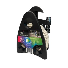 FITT Marine Caddy Hose, 1/2" 25ft Salt Air and Water Resistant Hose Set with Mini Reel for Use with Boats and RVs