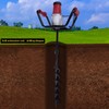 ZERNEIL 1500W Electric Post Hole Digger Machine, 1.6HP Garden Earth
