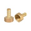 sourcing map Brass Hose Barb Fitting Connector, 10mm Barb G1/2