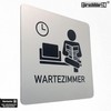 Türschilder24 XXL Door Sign 125 x 125 mm Workshop 1.5