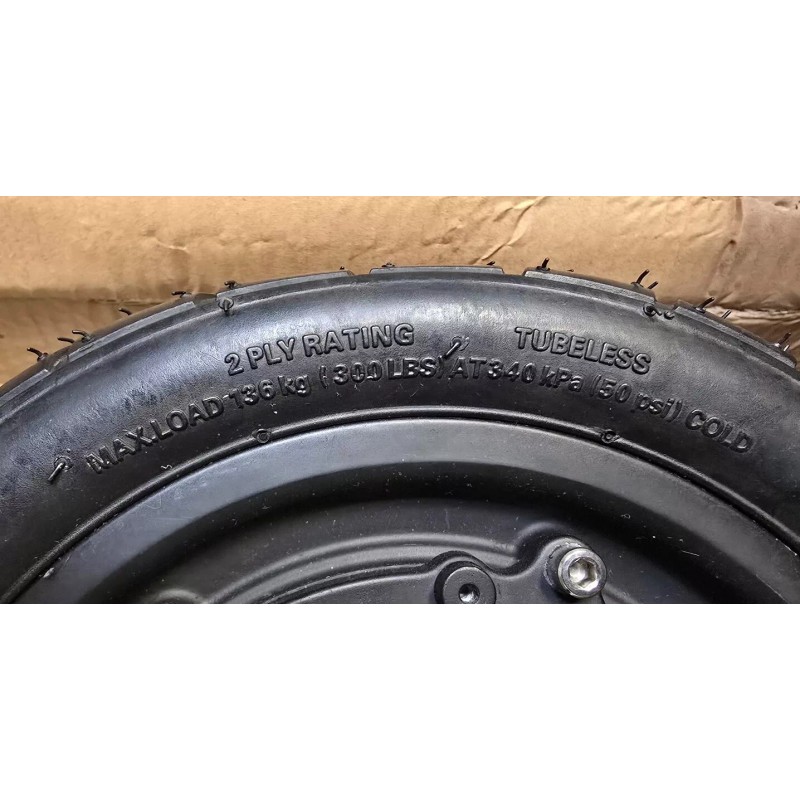 Unbranded Brushless, Gearless Hub Motor with 10" OD Tire, 500Watt