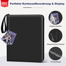 440 Pockets Trading Card Binder, 4 Pockets Trading Cards Album Trading Folder Cards for Trading Cards Football Baseball Sports Cards MTG and TCG Yugioh Cards