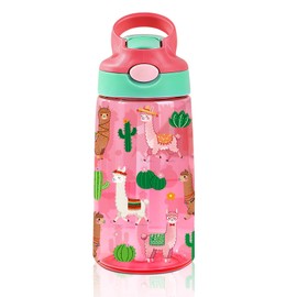 CGMIBAS 14oz Water Bottle with Straw Lid, Funny Farmhouse Animal Themed Alpaca Water Cup, Leak Proof, BPA-Free, Alpaca Lover Gifts Idea for Women Adults Girls Birthday Christmas