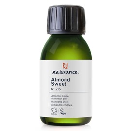 Naissance Sweet Almond Oil (No. 215) 100ml – for Skin, Hair, Massage, Nails, Cuticles, Ears, Face, Body - Natural Skin Care, Carrier Oil for Aromatherapy