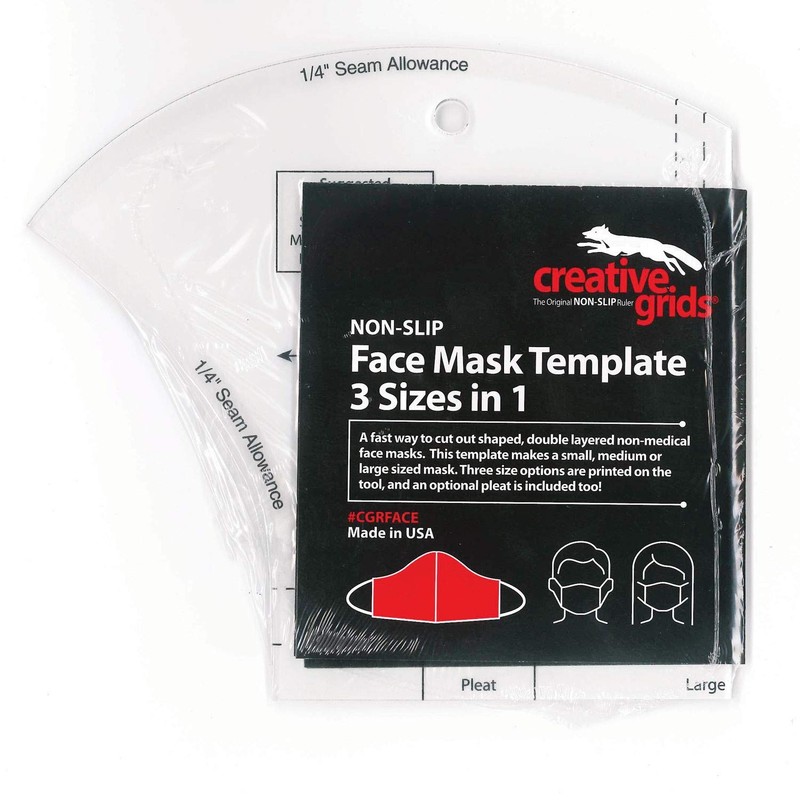 Creative Grids Face Mask Template 3 Sizes in 1 -