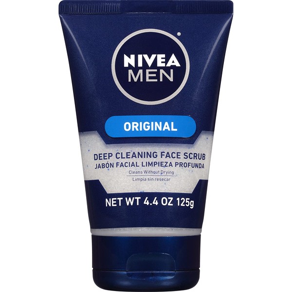 NIVEA Men Original Deep Cleaning Face Scrub 4.4 Ounce